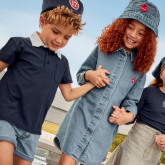 Parni Girls Long Sleeve Denim Shirtdress - Picture 5 of 9